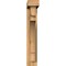 Ekena Millwork Merced Block Rough Sawn Bracket w/ Offset Brace, Western Red Cedar, 4"W x 16"D x 24"H BKT0402X16X24MRC05RWR - alternate 2